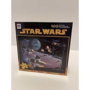 MB Star Wars Battle‎ Over Coruscant 100 Piece Puzzle 2005 FACTORY SEALED BOX